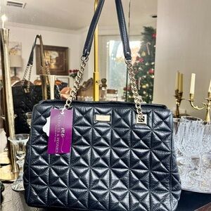 Kate Spade Black Quilted Shoulder Bag